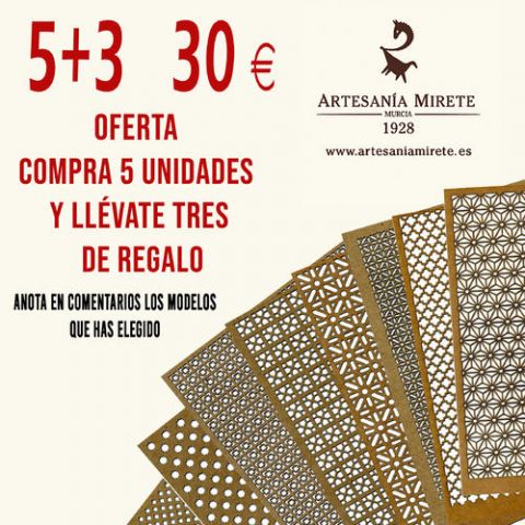 Oferta celosias 5+3 de regalo