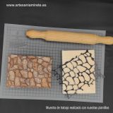 Plantilla 001 relieve Piedra redondeada arista. 11