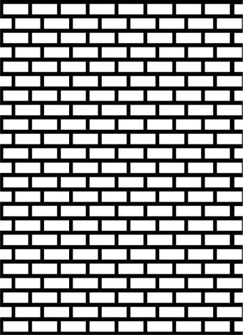 Plantilla 004 relieve Ladrillo pequeño. 11x14,5 cm