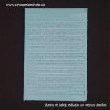 Plantilla 004 relieve Ladrillo pequeño. 11x14,5 cm