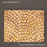 Plantilla 006 relieve Camino empedrado. 11x14,5 cm