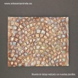 Plantilla 006 relieve Camino empedrado. 11x14,5 cm