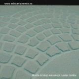 Plantilla 006 relieve Camino empedrado. 11x14,5 cm