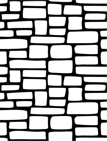 Plantilla 009 relieve Piedras 11x14,5 cm