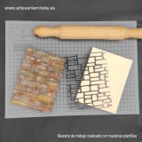 Plantilla 009 relieve Piedras 11x14,5 cm