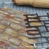 Plantilla 009 relieve Piedras 11x14,5 cm