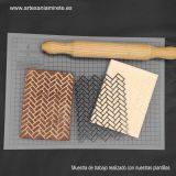 Plantilla 010 relieve Espigas 11x14,5 cm