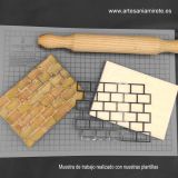 Plantilla 011 relieve Pared Piedra 11x14,5 cm