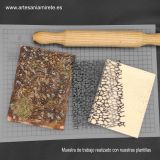 Plantilla 014 relievePiedra redonda Mini 11x14,5 c