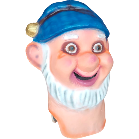 Cabezudo Enanito Barba Corta 70 cm