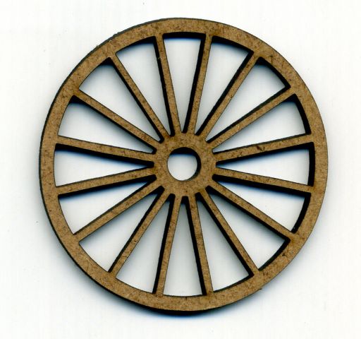 Rueda de madera 6 cm