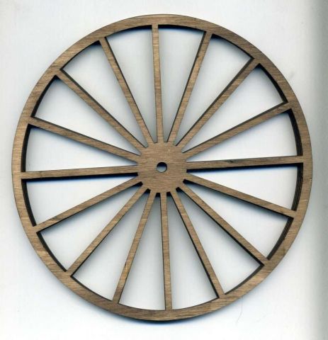 Rueda de madera 23 cm