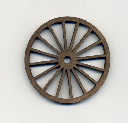 Rueda de madera 7,5 cm