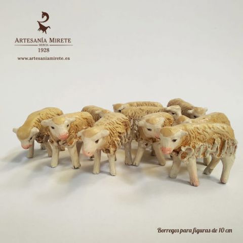 Borrego 10cm 10 unidades surtidas